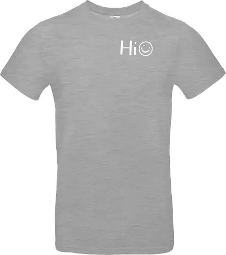 Hi - Smiley, Lächeln, Spruch, Hi, Statement, Minimalismus, einfach, freundlich, Lachen, funny - Standard T-Shirt