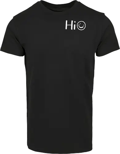 Hi - Smiley, Lächeln, Spruch, Hi, Statement, Minimalismus, einfach, freundlich, Lachen, funny - Hausmarke Shirt