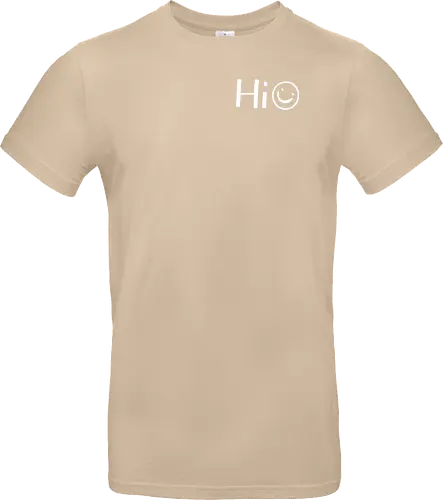 Hi - Smiley, Lächeln, Spruch, Hi, Statement, Minimalismus, einfach, freundlich, Lachen, funny - Standard T-Shirt