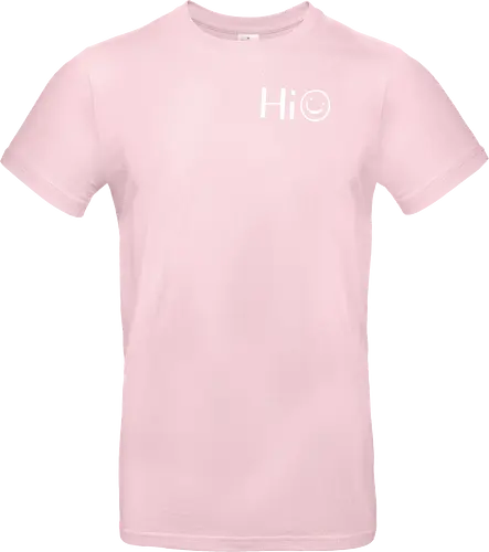 Hi - Smiley, Lächeln, Spruch, Hi, Statement, Minimalismus, einfach, freundlich, Lachen, funny - Standard T-Shirt