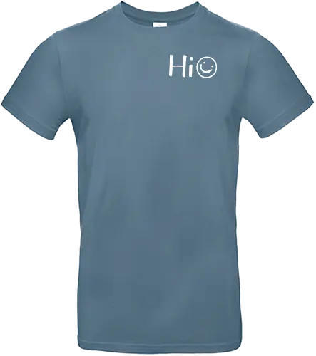 Hi - Smiley, Lächeln, Spruch, Hi, Statement, Minimalismus, einfach, freundlich, Lachen, funny - Standard T-Shirt