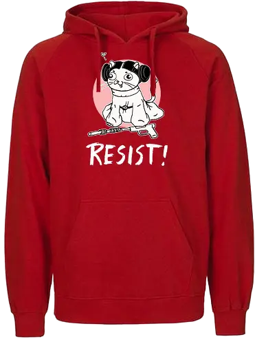Space Princess - Katze, Cat, Weltraum, Prinzessin, Space Princess, Galaxy, Film, sci-fi, science fiction - Fairtrade Hoodie