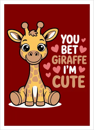 You bet giraffe I'm cute