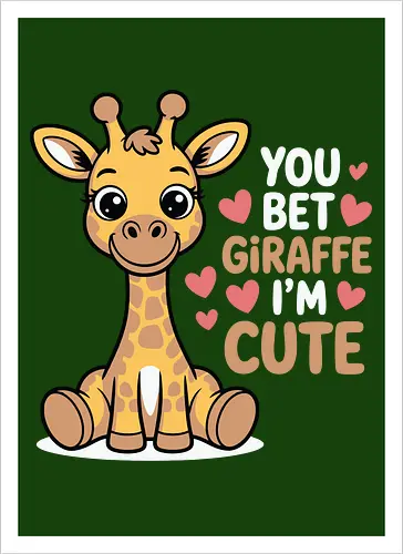 You bet giraffe I'm cute