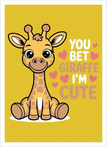 You bet giraffe I'm cute