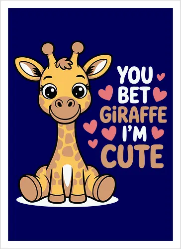 You bet giraffe I'm cute