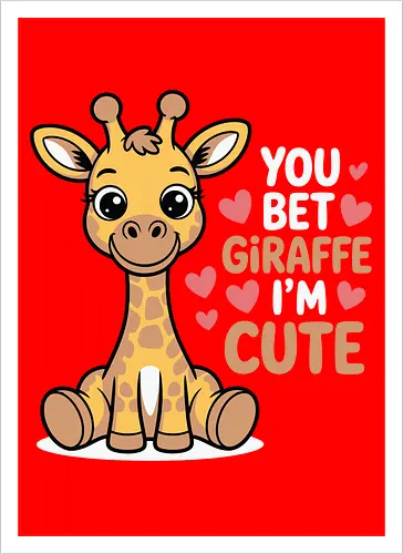 You bet giraffe I'm cute
