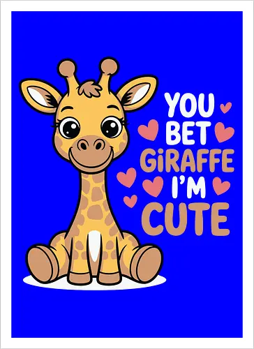 You bet giraffe I'm cute