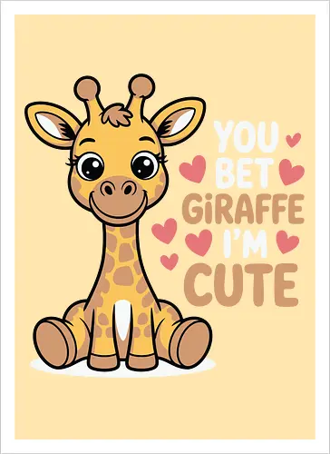 You bet giraffe I'm cute
