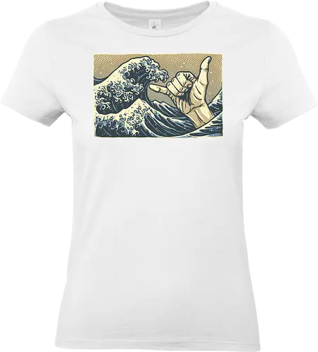 Catch some waves - Japan, Japanese, waves, retro - Standard T-Shirt (Women)