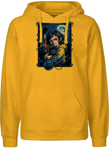 The House of Buttons - buttons, horror, goth, halloween - Fairtrade Hoodie