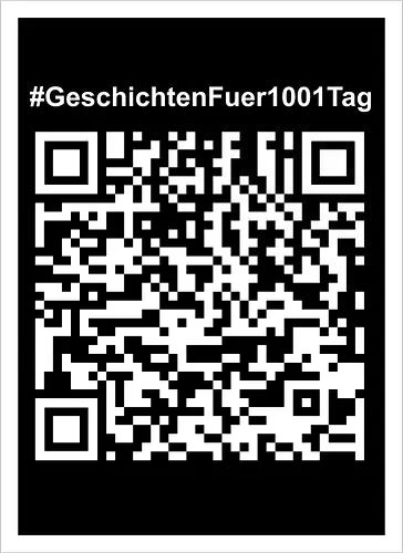 #GeschichtenFuer1001Tag - helle Schrift