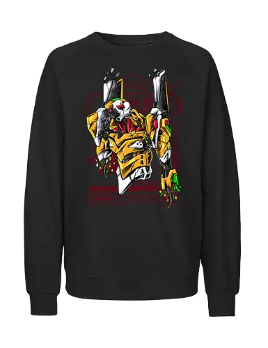silent zero  - robot, mecha, japaneseart, mechanics, humanoid, futuristic, cyberpunk, artwear, streetwear, monster - Fairtrade Sweatshirt