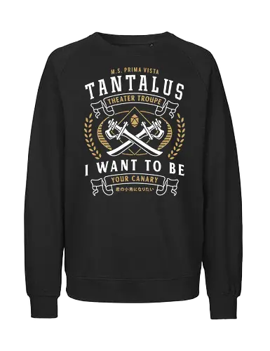 Tantalus Theater Troupe Emblem - final 9, final 7, final ix, quina quen, Cactus, yitan, Kupo, Kweh, final xiv, ff14, Cloud, Villain, video game, fat chocobo, vivi ornitier, black mage, fantasy - Fairtrade Sweatshirt
