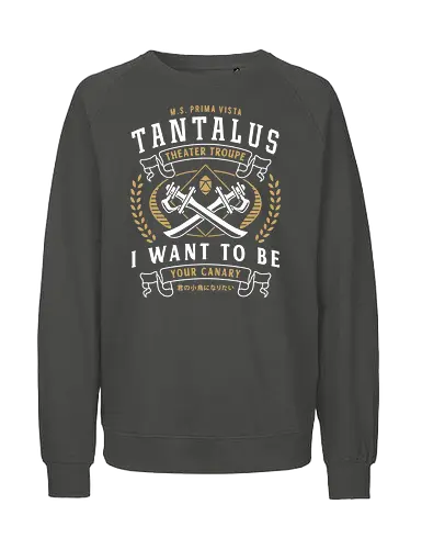 Tantalus Theater Troupe Emblem - final 9, final 7, final ix, quina quen, Cactus, yitan, Kupo, Kweh, final xiv, ff14, Cloud, Villain, video game, fat chocobo, vivi ornitier, black mage, fantasy - Fairtrade Sweatshirt