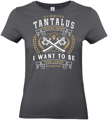 Tantalus Theater Troupe Emblem - final 9, final 7, final ix, quina quen, Cactus, yitan, Kupo, Kweh, final xiv, ff14, Cloud, Villain, video game, fat chocobo, vivi ornitier, black mage, fantasy - Standard T-Shirt (Women)