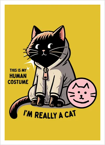 This is my human costume, I’m really a cat