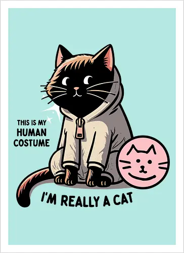 This is my human costume, I’m really a cat
