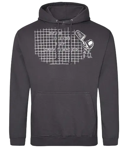 Dead inside - coffee, dead, worm, kplx, caffeinated - Standard Hoodie