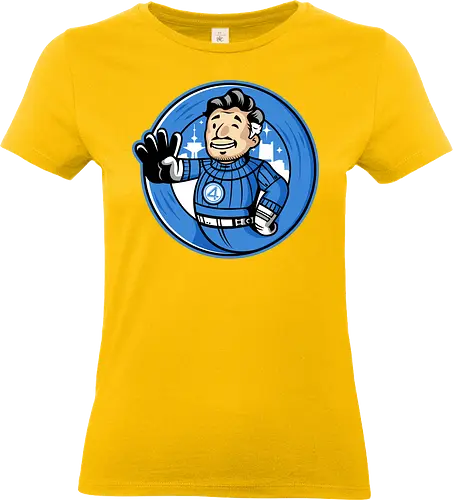 Stretchy Boy - demonigote, design, parody, comic, vault, fantastic, four, pedro, pascal - Standard T-Shirt (Women)