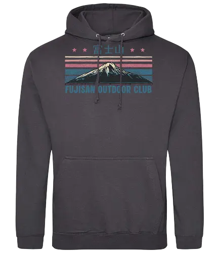 Fujisan Outdoor Club - Japan, Japanese, outdoor, retro, Fujisan, Anime, Manga - Standard Hoodie