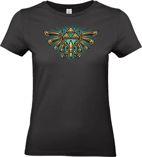 Courage to protect the land - Gaming, gamer, retro, vintage, retro gamer, video games, hero - Standard T-Shirt (Women)