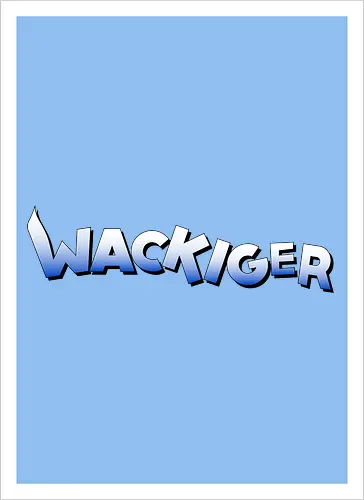 Wackiger Schriftzug
