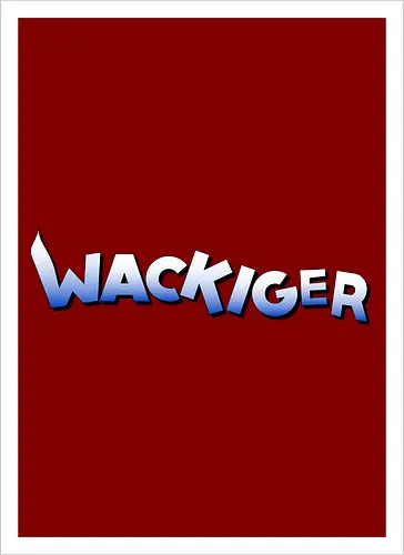 Wackiger Schriftzug