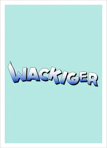 Wackiger Schriftzug