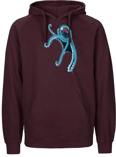 Magischer Weltraumkrake - octopus, krake, kosmos, weltraum, space, asymmetrisch, stilisiert, stylized, Tentakel, tantacles, Meerestier, ocean - Fairtrade Hoodie