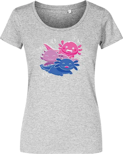 Three axolotls