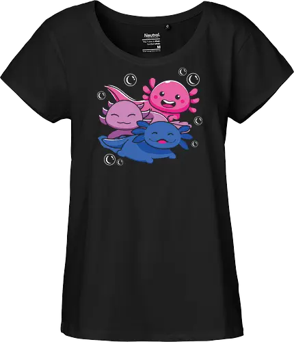 Three axolotls