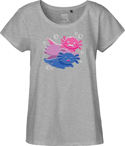 Three axolotls