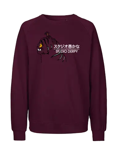 Studio Derpy - best on blue, Kpop demon hunters, demon, hunters, derpy tiger, Derpy, bird, demon hunters, blue tiger, funny - Fairtrade Sweatshirt