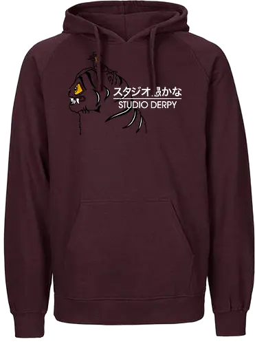 Studio Derpy - best on blue, Kpop demon hunters, demon, hunters, derpy tiger, Derpy, bird, demon hunters, blue tiger, funny - Fairtrade Hoodie