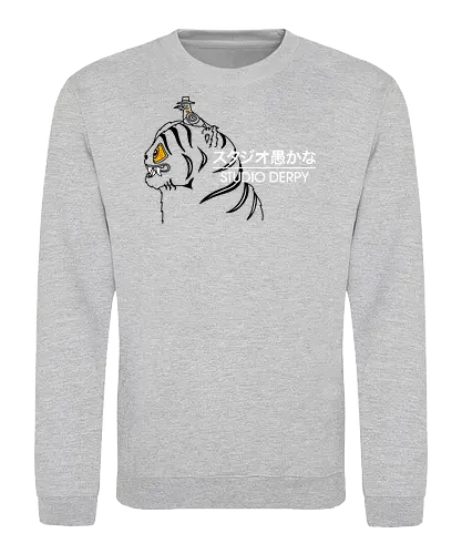 Studio Derpy - best on blue, Kpop demon hunters, demon, hunters, derpy tiger, Derpy, bird, demon hunters, blue tiger, funny - Sweatshirt