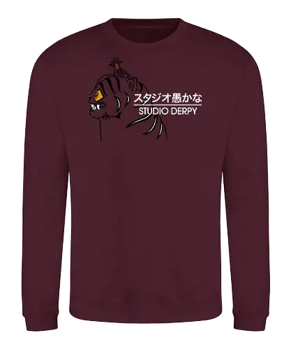 Studio Derpy - best on blue, Kpop demon hunters, demon, hunters, derpy tiger, Derpy, bird, demon hunters, blue tiger, funny - Sweatshirt