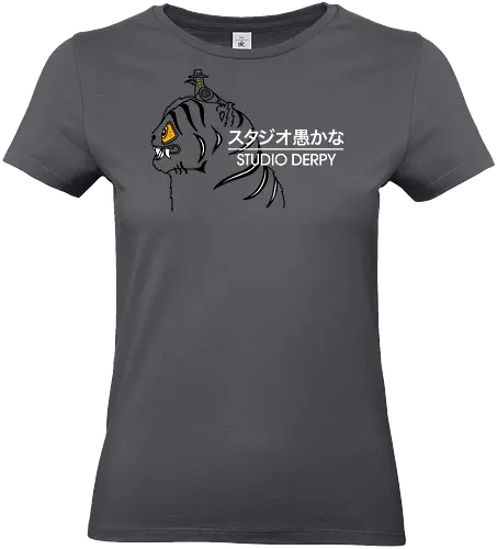 Studio Derpy - best on blue, Kpop demon hunters, demon, hunters, derpy tiger, Derpy, bird, demon hunters, blue tiger, funny - Standard T-Shirt (Women)