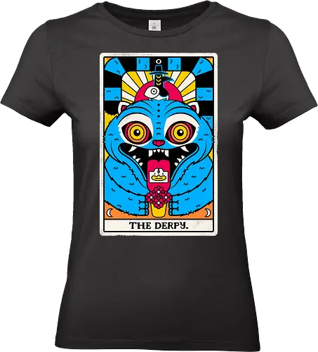 Derpy Tarot Card - Derpy tiger, kpop demon hunters, demon hunters, Tarot Card, blue tiger - Standard T-Shirt (Women)