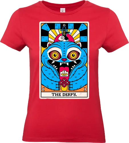 Derpy Tarot Card - Derpy tiger, kpop demon hunters, demon hunters, Tarot Card, blue tiger - Standard T-Shirt (Women)