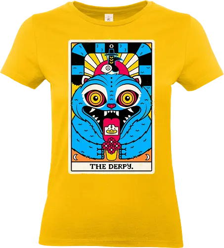Derpy Tarot Card - Derpy tiger, kpop demon hunters, demon hunters, Tarot Card, blue tiger - Standard T-Shirt (Women)