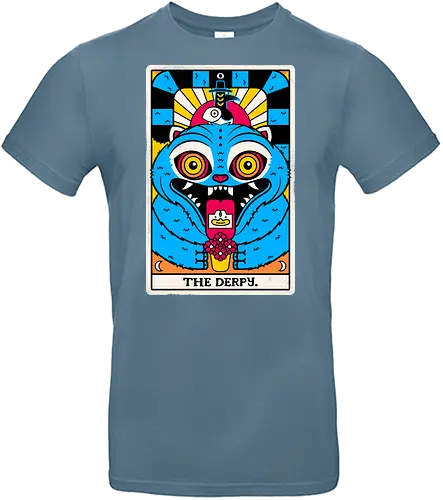 Derpy Tarot Card - Derpy tiger, kpop demon hunters, demon hunters, Tarot Card, blue tiger - Standard T-Shirt