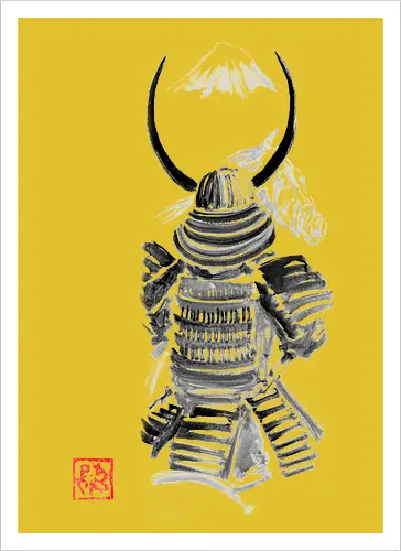 samurai watching fuji