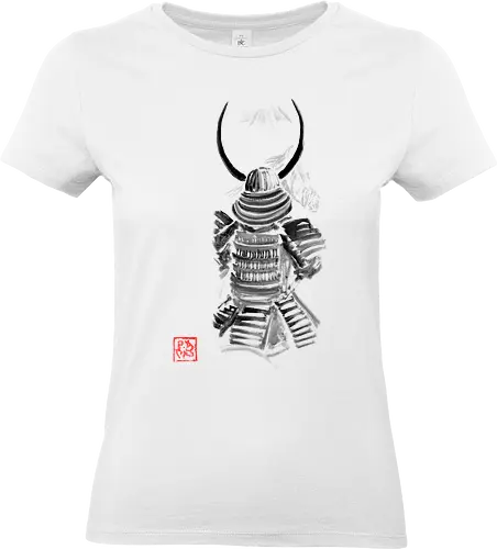 samurai watching fuji - samurai, sumie, japan, horse, fuji - Standard T-Shirt (Women)