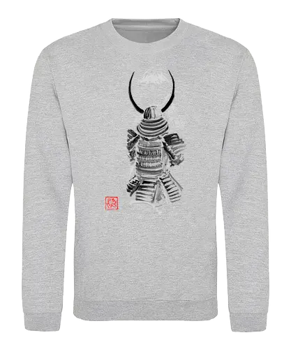 samurai watching fuji - samurai, sumie, japan, horse, fuji - Sweatshirt