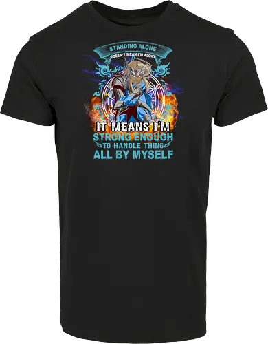 Standing Alone Strong Enough" Anime Warrior Norse Mythology Art