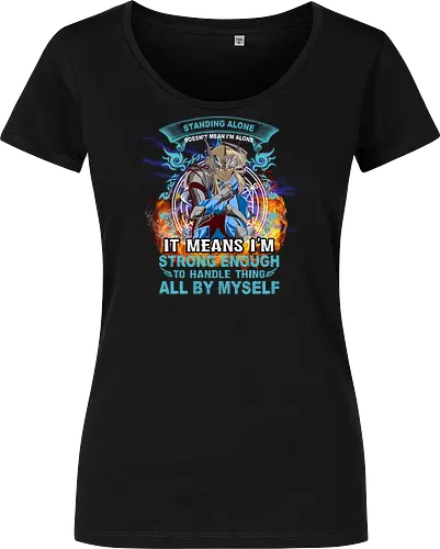 Standing Alone Strong Enough" Anime Warrior Norse Mythology Art