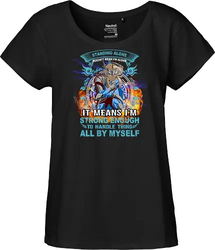 Standing Alone Strong Enough" Anime Warrior Norse Mythology Art