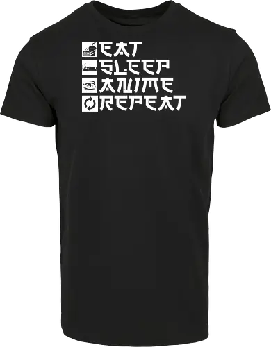  Eat Sleep Anime Repeat Otaku Life Motto