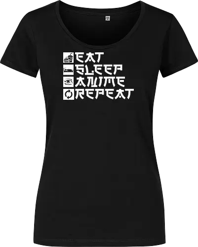  Eat Sleep Anime Repeat Otaku Life Motto